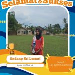 Endang Sri Lestari, kelas VIII Thalhah. Meraih juara 3 Lari Sprint tingkat Kecamatan Sendang Agung